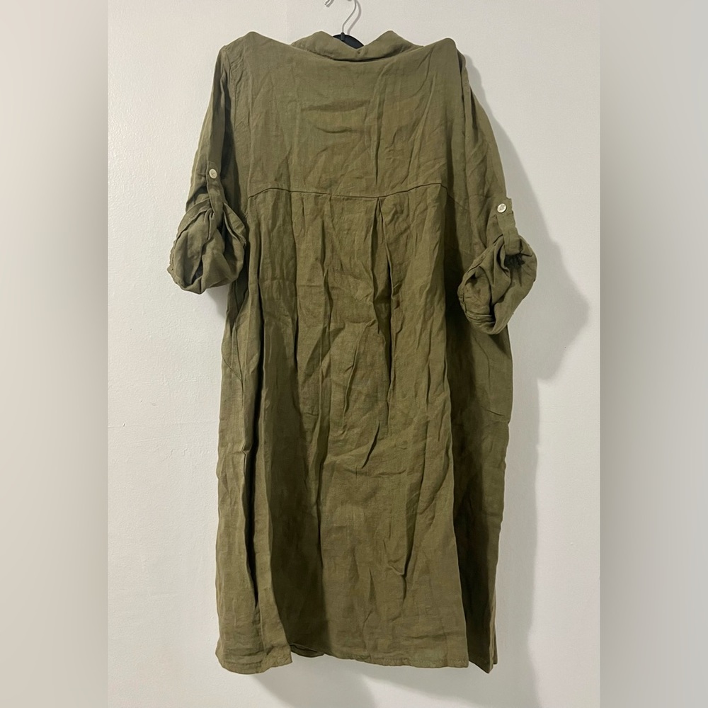 NWT Elena Baldi linen dress tunic Made in Italy - Picture 2 of 5